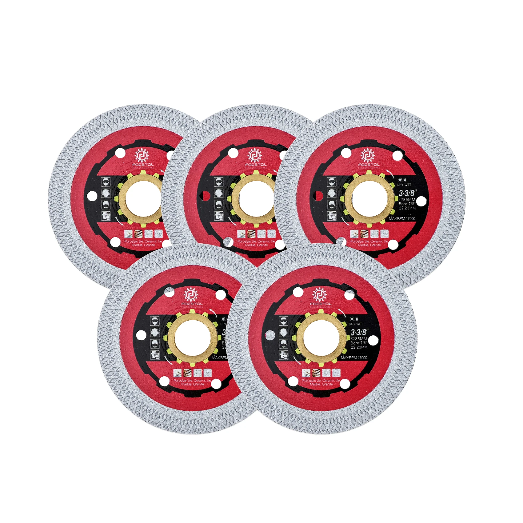 

FOCSTOL Diamond Cutting Disc Dia 75-250mm Mini Saw Blades Tile Marble Porcelain Granite Tile Cutting Disc X mesh Saw Blade