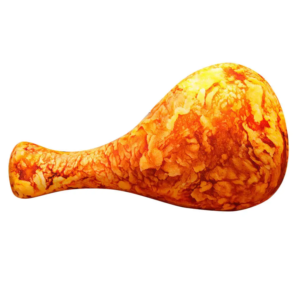 

3D Realistic Chicken Leg Pillow Oversized Body Pillow Soft Comfortable for Bed Nap Reading TV Support Decorative Funny Food