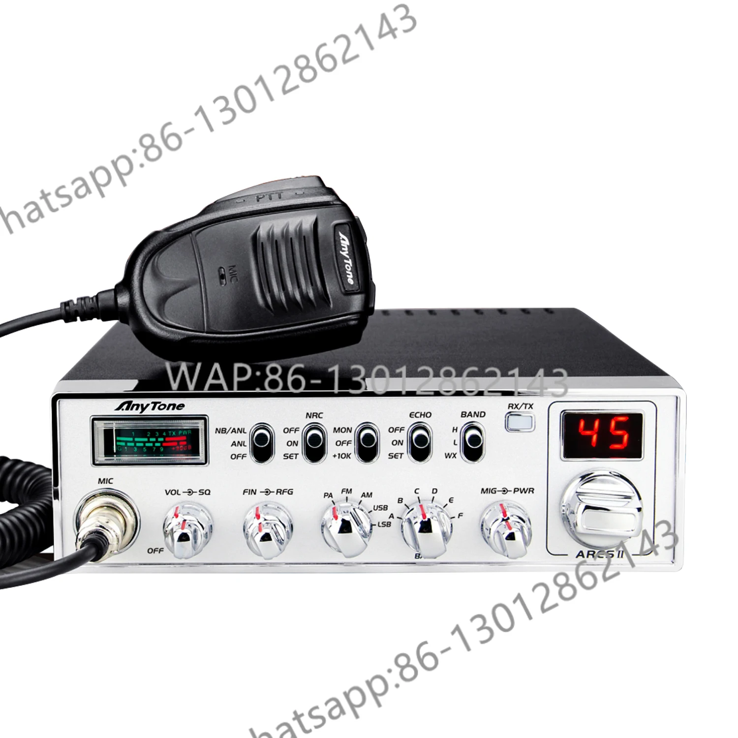 Anytone ARES II 10 Meter CB Walkie Talkie SSB Citizen Band 28.000-29.695MHz AM/FM/USB/LSB/PA 40W VOX NB/ANL CB Radio