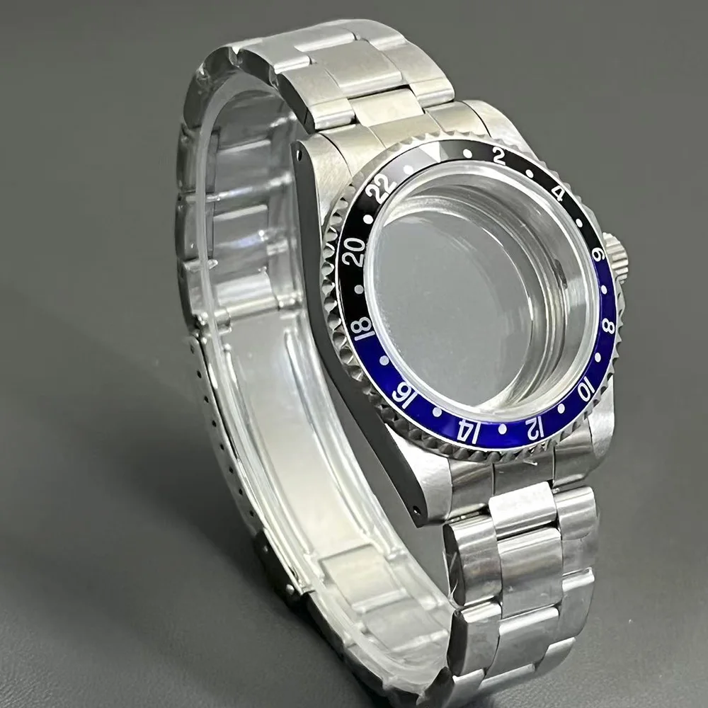 Vintage 39mm Stainless Steel Case Unidirectional Movement Sapphire Glass Waterproof Safety Clasp NH35 NH36 NH34 36 for Watch Rep