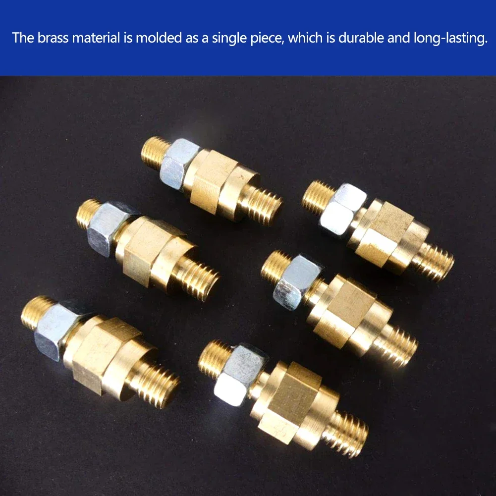 1/2/4pcs 3/8-16 Brass Battery Terminal Connectors For Car Heavy-duty Threaded Seamless Installation for Assorted Safe Connection