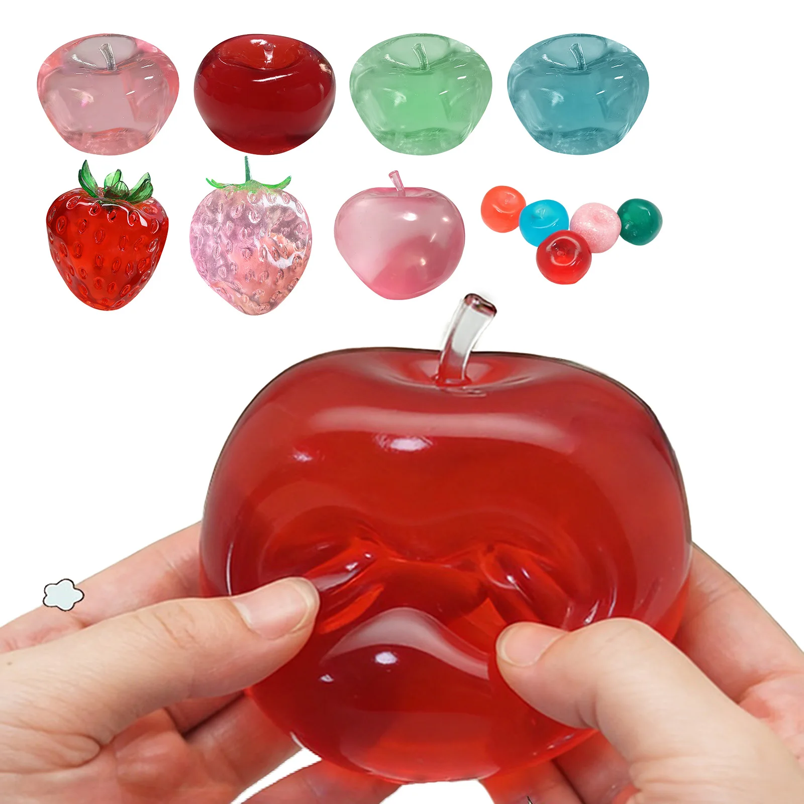 Squeeze Dough Fidget Ball Slow Rising Fruit Squeeze Toy Lightweight and Non-toxic for Daily Office Work Indoor Leisure Occasions