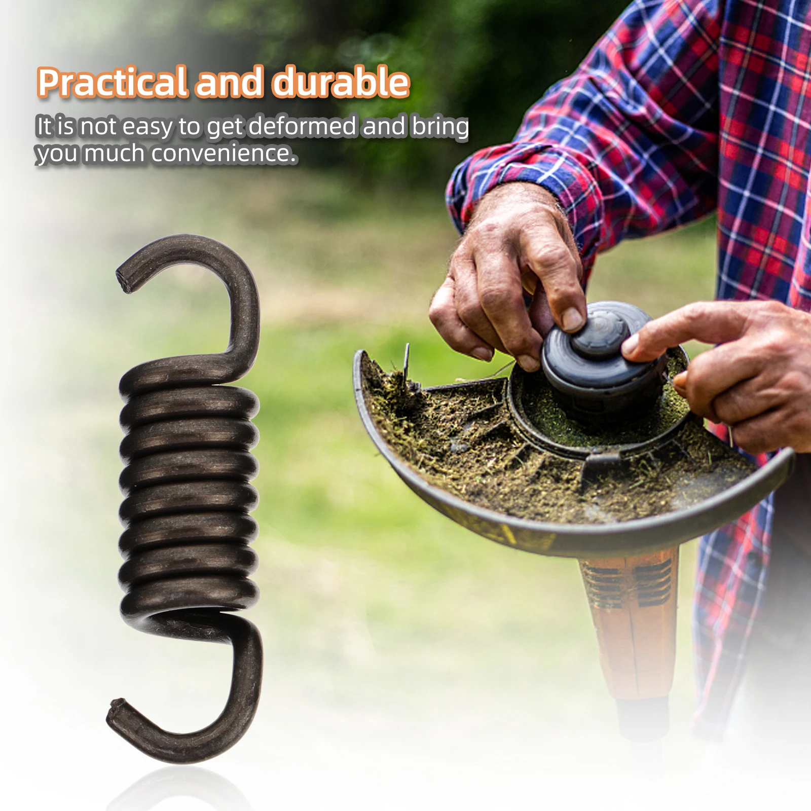 10 Stück Rasenmäher-Federzubehör, Kupplungsfedern für Rasentrimmer, Rasenmäher, Ersatzkomponente