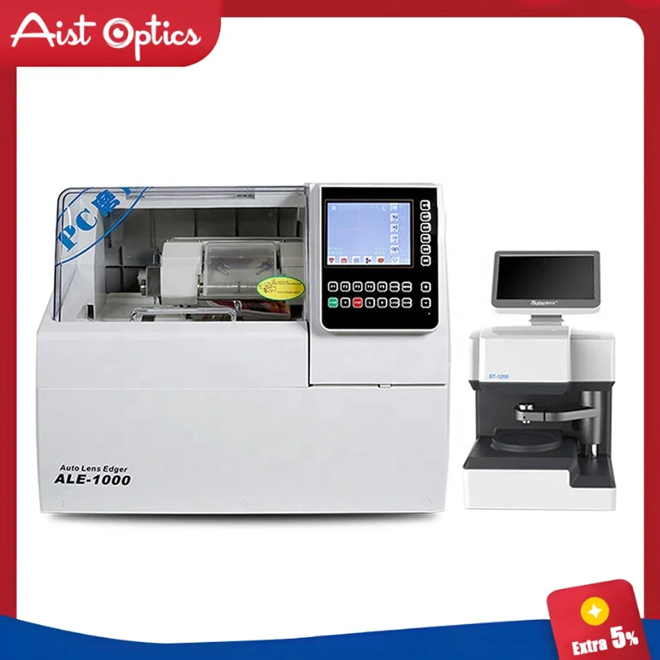 AIST High Quality Supore ALE-1000+ST-1200 2D Optical Equipment with CE Patternless Auto Lens Edger Machine