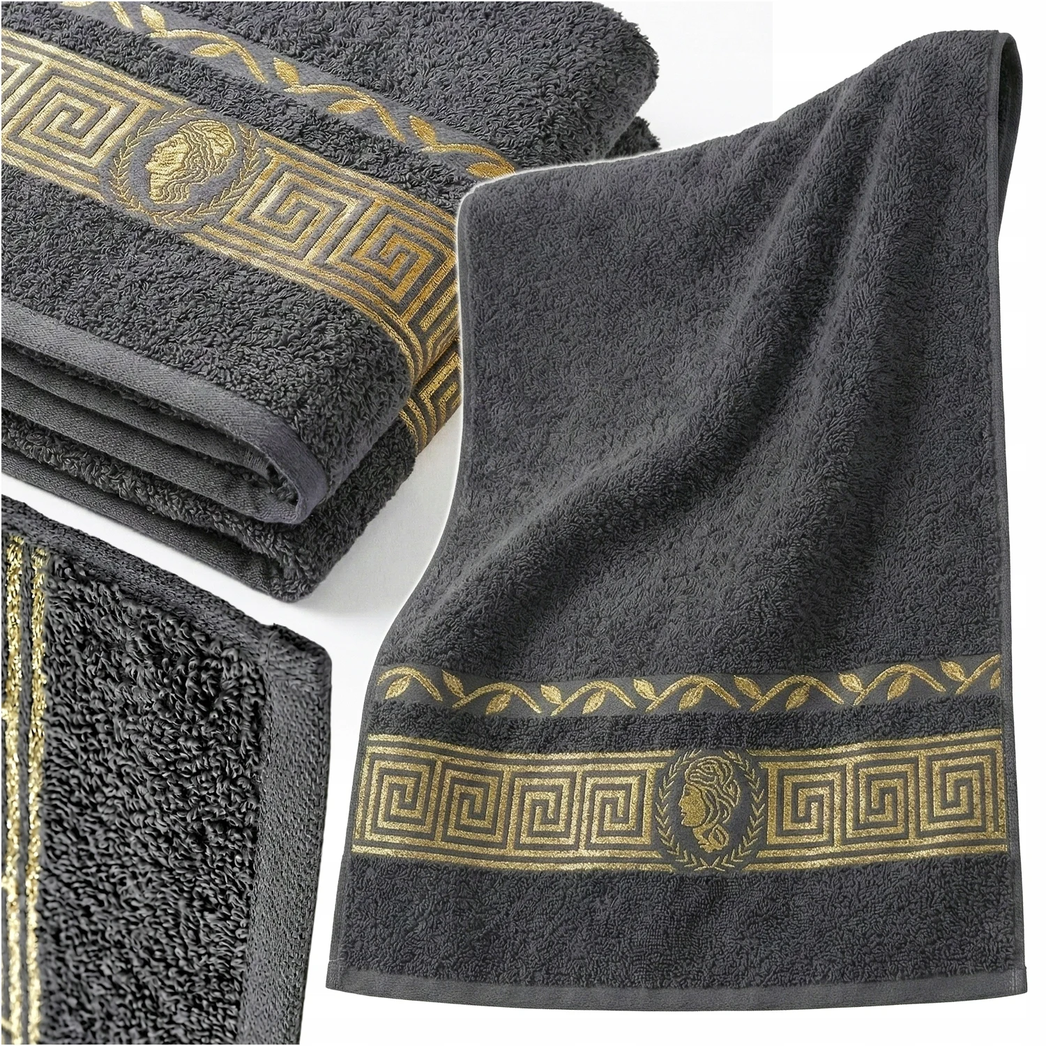 Badhanddoek 50 X 100 Cm 100 Procent Katoen Donkergrijs Absorberend Zacht Thuis Bad Modern Praktisch Alledaags Badkameraccessoire Eenvoudig ontwerp Huishoudelijk Katoen Textiel Gezellig Comfortabel