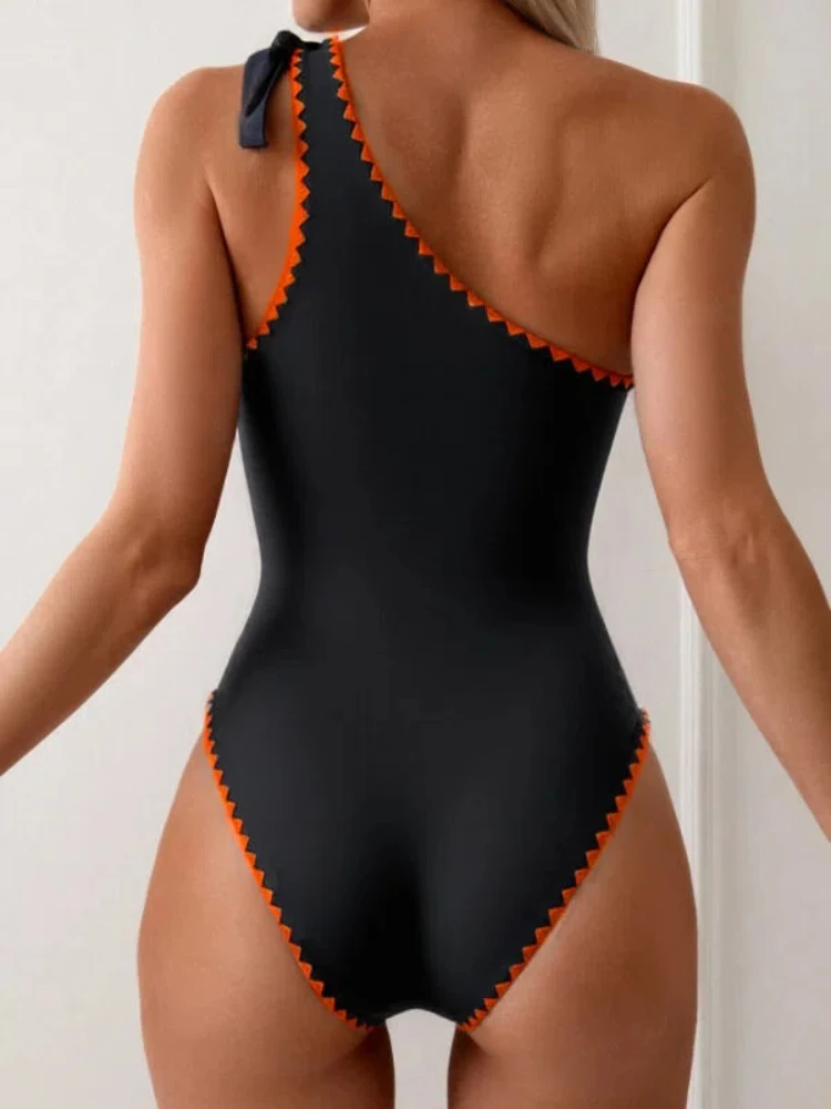 2026 Women‘s Bold Floral One Piece Swimsuit Sexy Triangle Cutout Bathing Suit with Tummy Control  Summer Beachwear Bodysuit New