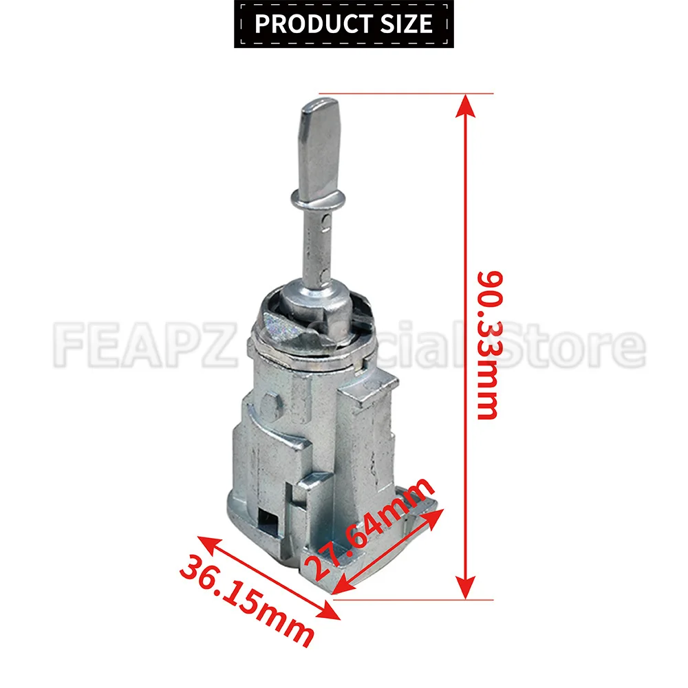 LHD Front Door Lock Barrel With 2 Keys 1U0837168 1U0837168E 6Q4837168E 6Q48. 37168 E For Volkswagen Golf IV Bora Fox Polo