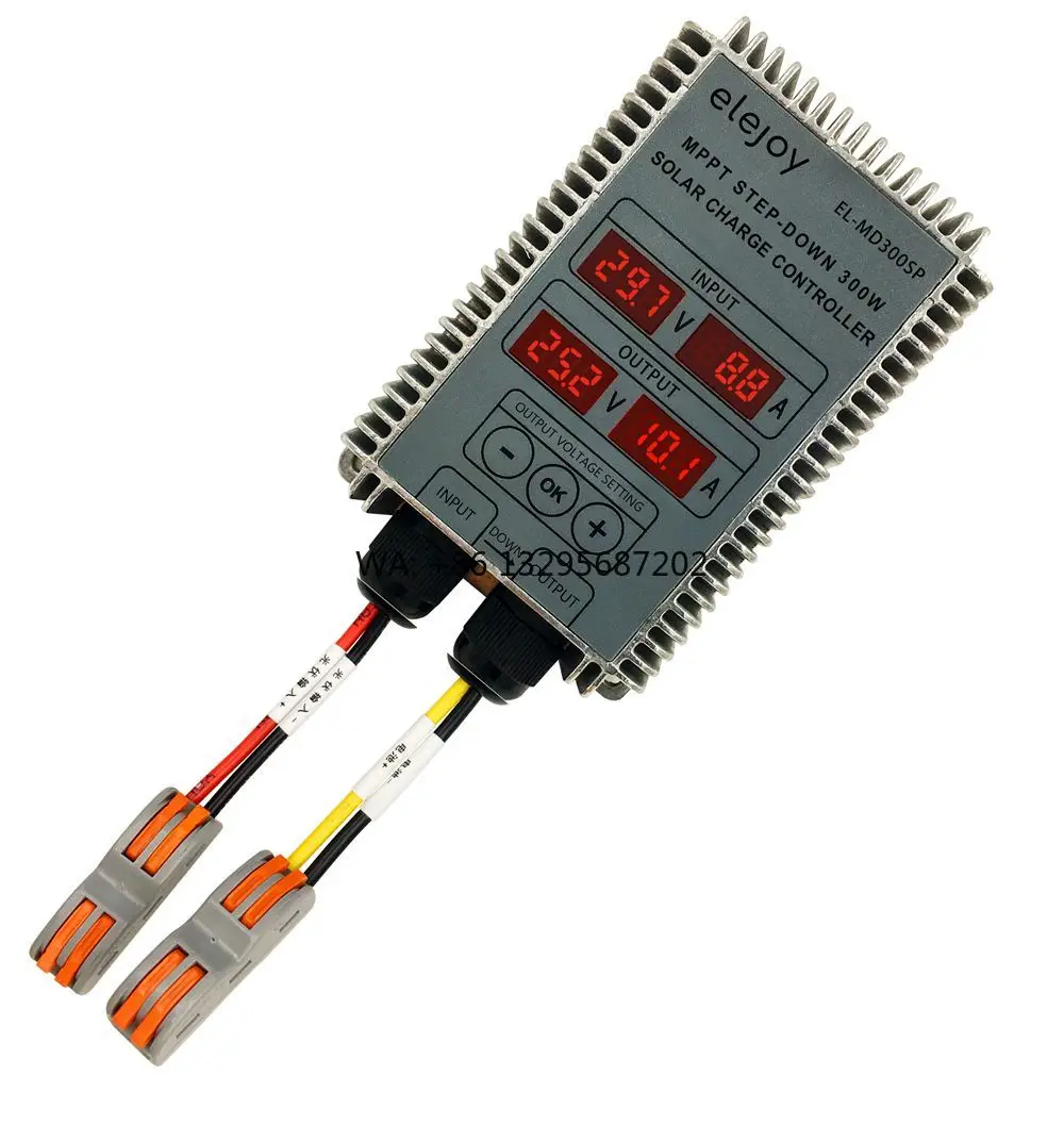 

CE ELEJOY EL-MD300SP MANUFACTURER 300W 12/24V ADJUSTABLE MPPT SOLAR CHARGE CONTROLLER 99% LED DISPLAY STEP-DOWN SMART BUCK