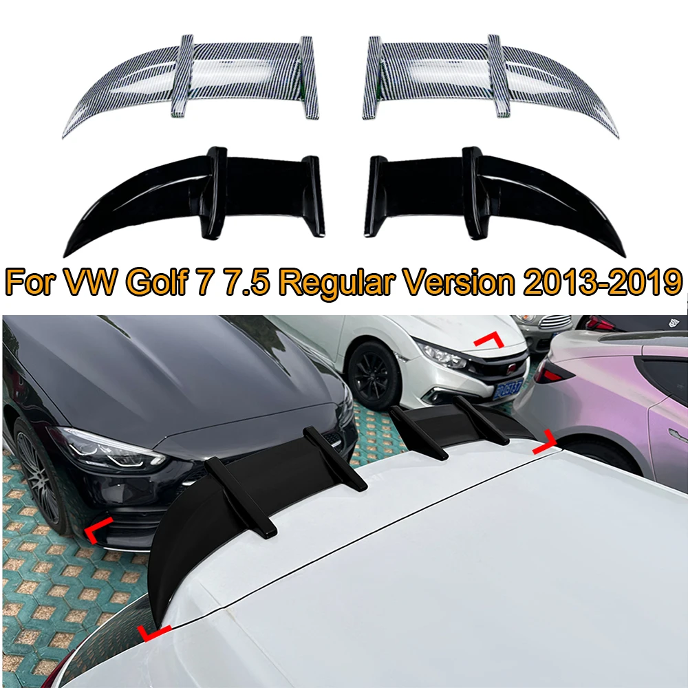 Car Tail Top Wind Spoilers Wings For VW Golf 7 7.5 Regular Version 2013-2019 Cars Rear Trunk Roof Sport Spoiler Wing Styling