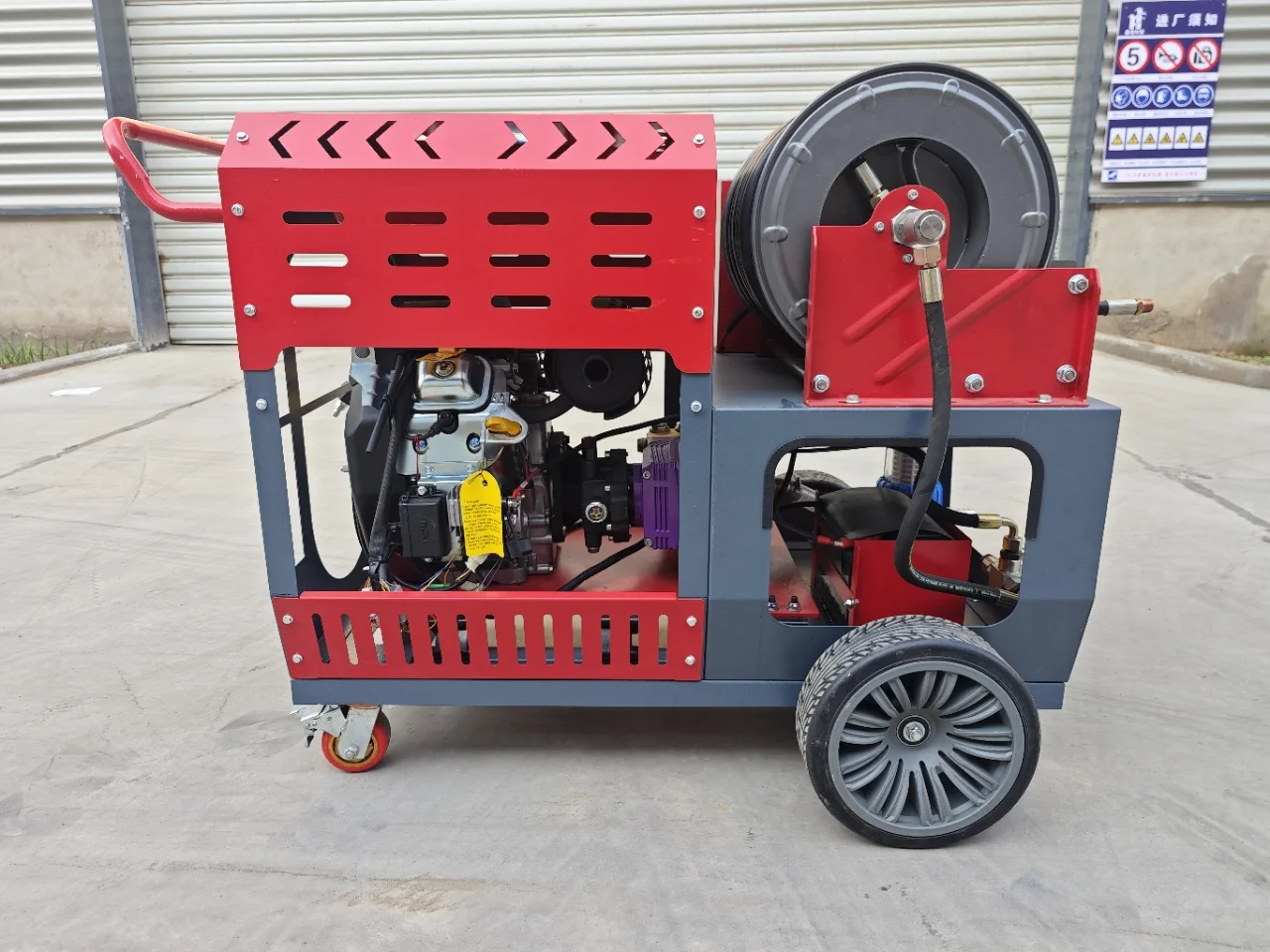 Sewer Jetting Equipment Diesel Sewer Jetter Dual Hose Reel High Pressure Water Pump For Municipal Drain Cleaning Machine