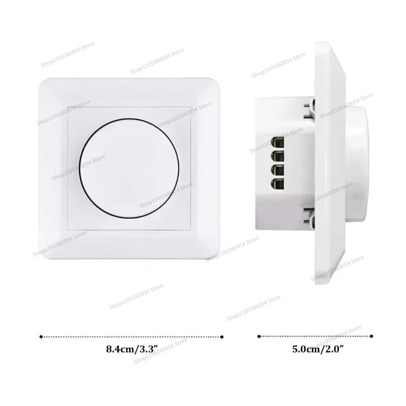 For0/1-10V dimmer, stepless dimmer switch 100-240V 2000W knob dimmer