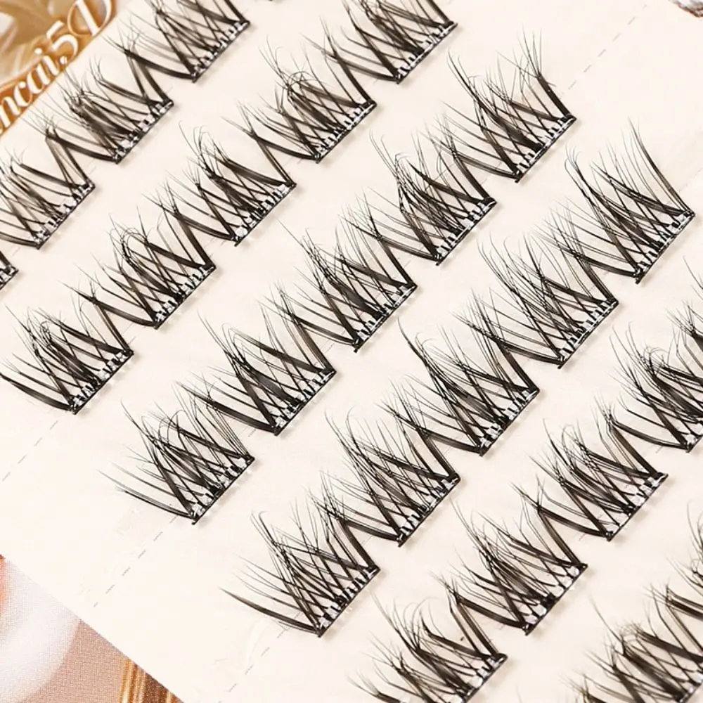Clusters de cílios autoadesivos de extensão, faça você mesmo, sem cola doce, cílios postiços individuais de longa duração, clusters de cílios postiços para mulheres/meninas