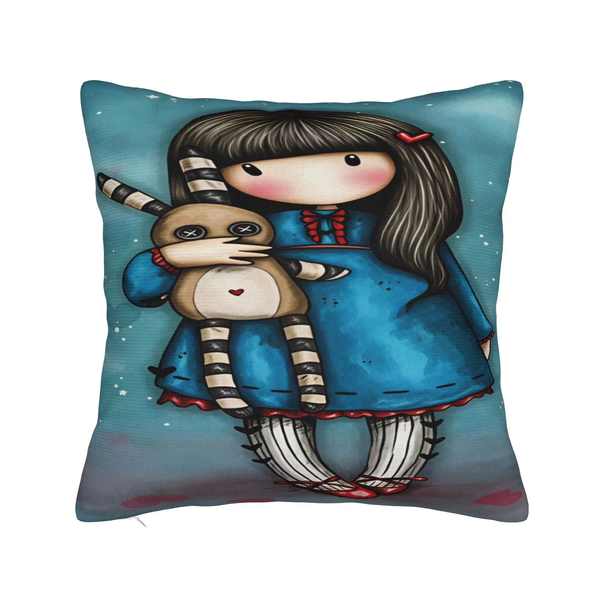 Pillow Cover Cartoon Girl Santoro Gorjuss  Cute Funny Pillow Case For Wedding Party Home Decor Pillowcases