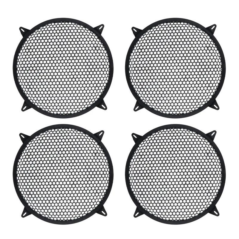 4X Subwoofer Grid Car Speaker Amplifier Grill Cover Mesh - 10 Inch