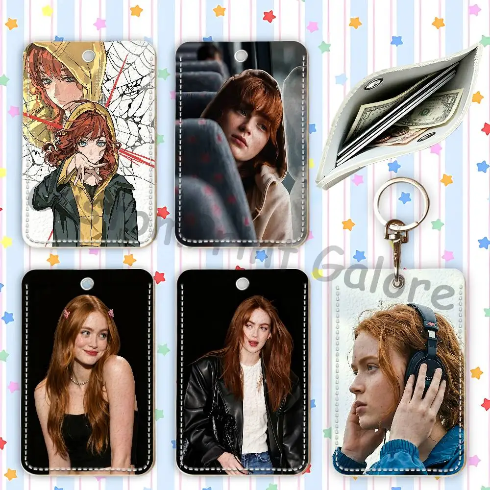 S-Sadie J-Jean Cartoon Movie Singer Game Anime Printed Leather Card Holder Can Store ID Card Subway Case