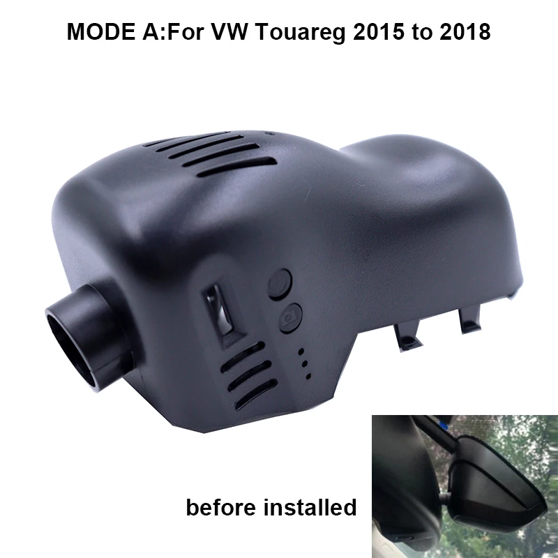 4K Night Vision Wifi DVR OEM Looks Dash Camera For VW Volkswagen Touareg 3 CR7 2015 2016 2017 2018 2019 2020 2021 APP Control