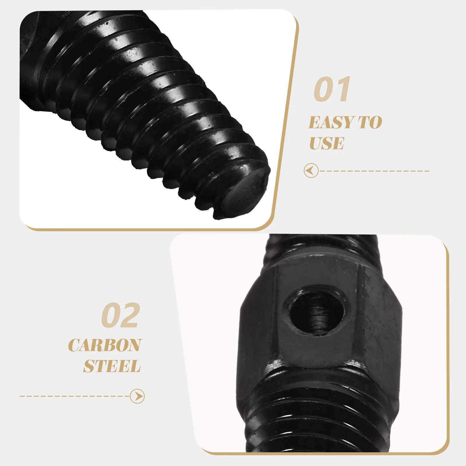 

Съемник сломанных поврежденных болтов, двухсторонний экстрактор для винтов, металлический инструмент для удаления ржавчины высокой твердости, направляющая для сверла