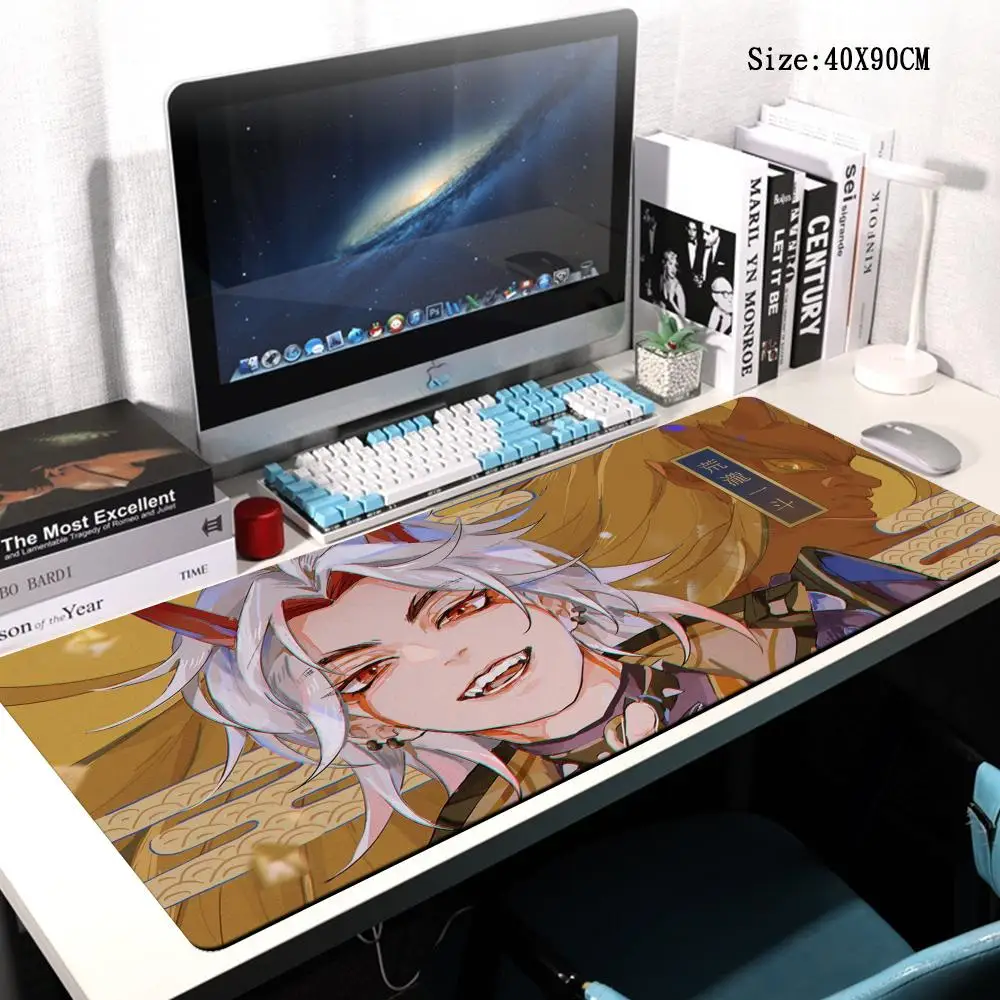 Arataki Itto Mouse Pad Genshin Impact Mousepad Itto Keyboard Padding Computer Pad PC Gaming Accessories Desk Mat