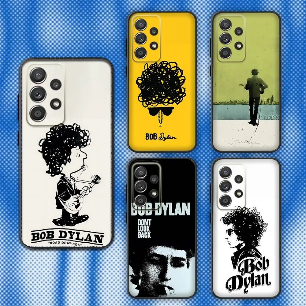 

Singer B-Bob Dylan Phone Case For Samsung S25,S24,S21,S22,S23,S30,Ultra,S20,Plus,Fe,Lite,Note,10,9,5G Black Cover