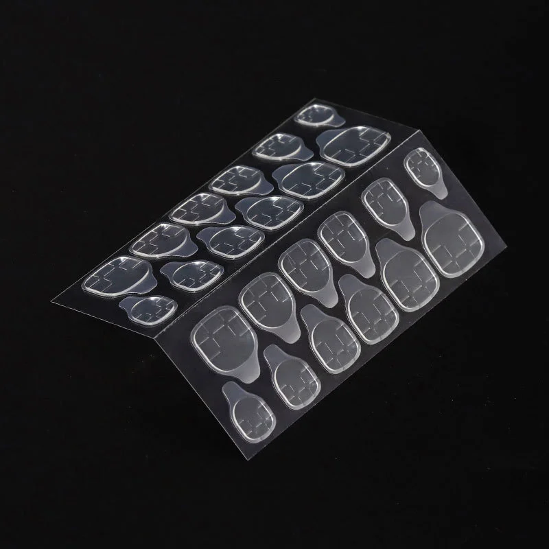 600PCS Double Sided Glue Nail Sticker Adhesive Tabs Waterproof Breathable Fake Nail Glue Stickers Jelly False Nails Tips