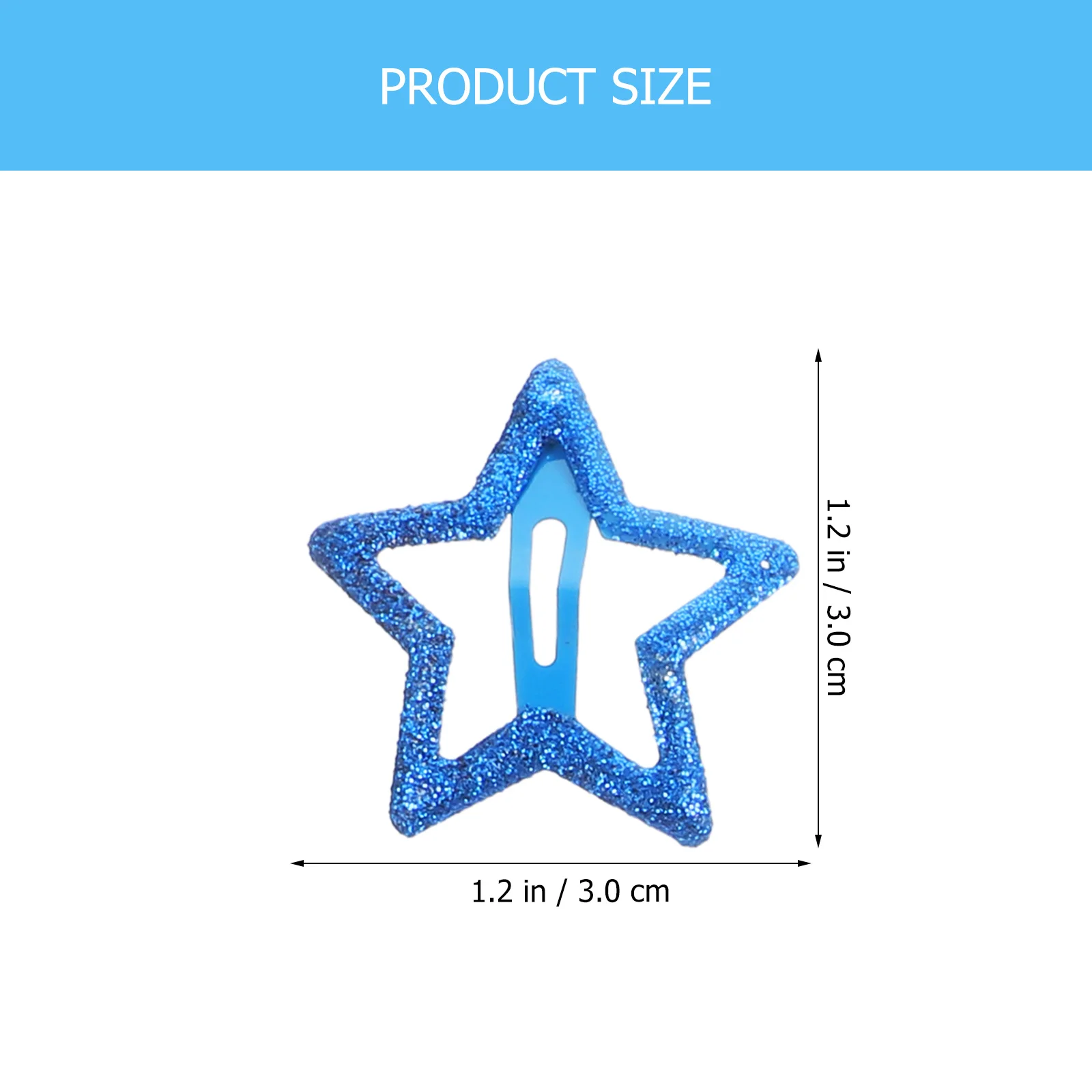 

10Pcs Hair Clips Star Snap Metal Barrettes for Everyday Decorative Hair Accessories Star Clips