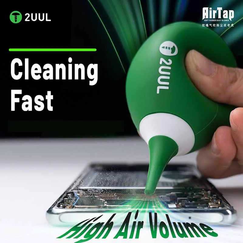 Image of 2UUL CL31 AirTap Weicher Gummi-Staubbläser Handgehaltener Gummi-Luftbläser Schnelles Staubentfernungswerkzeug für Tastaturen Telefone Elektronik
