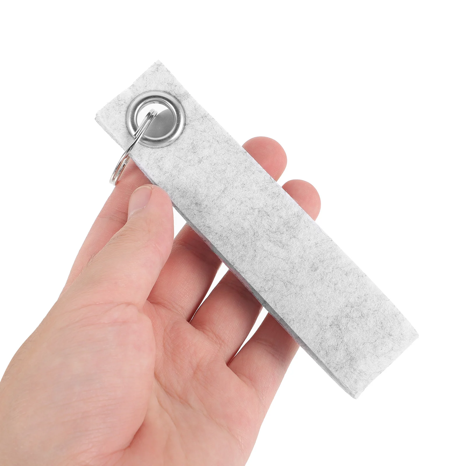 

20 Pcs Felt Keychain Decor Blank Chains Crafts Optional Charms Pendant Decoration