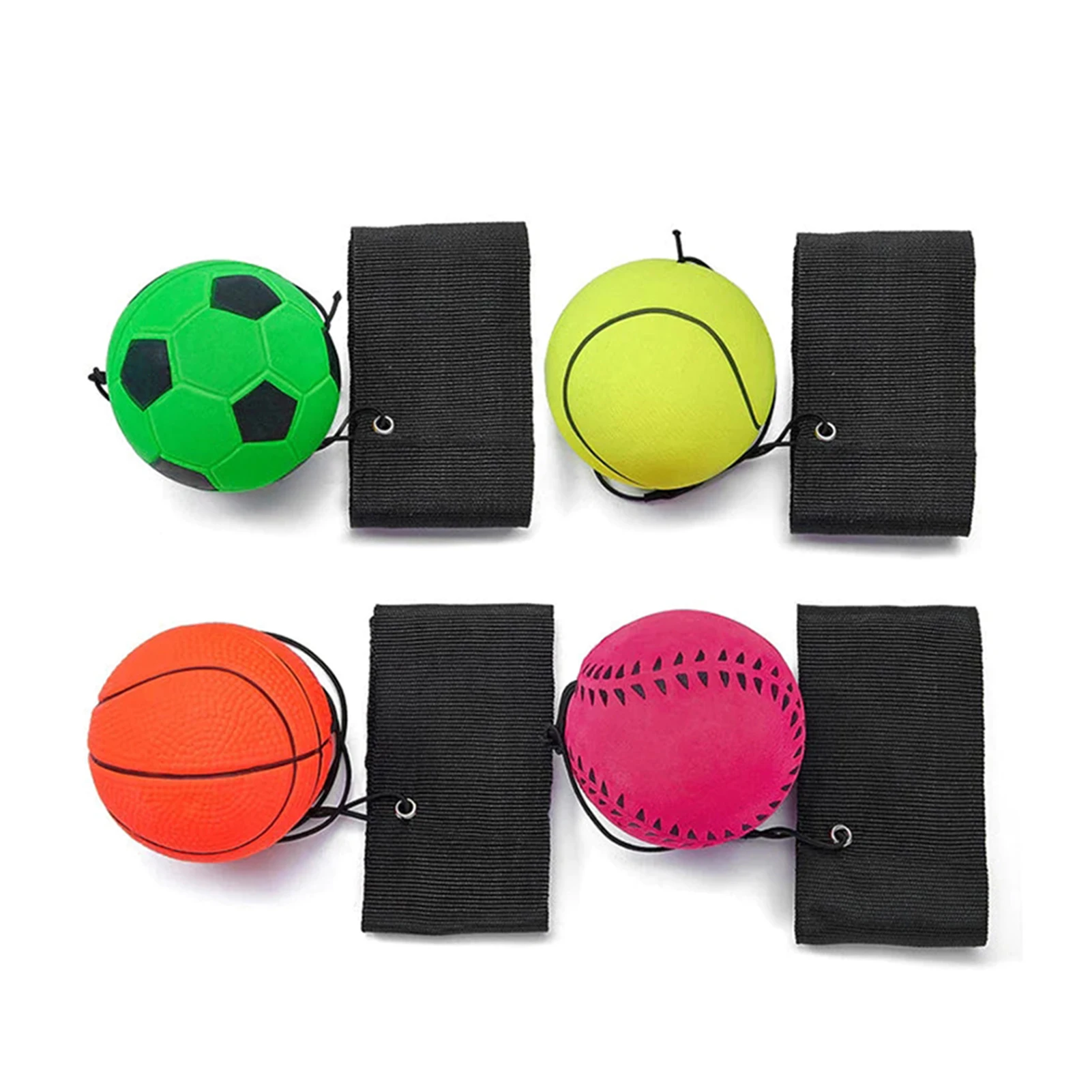 Rubber Schommelt Bal Met Elastische Band Draagbare Lichtgewicht Gamebal Voor Thuisreizen Buiten