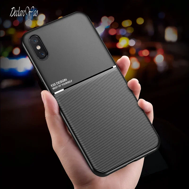 DECLAREYAO Original Slim Soft Frame Hard Coque For Apple iPhone X Xs Max XR 7 8 Plus SE 2022 3 2 SE3 SE2 2020 2nd 3rd Case Cover