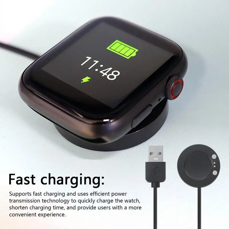 Smartwatch Dock Charger Stand Adapter USB Charging Cable Power Charge For T500 X7 X16 X9A Magnetic Smart watch Accessories