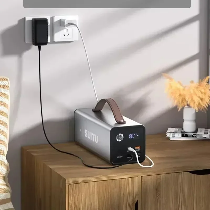 التخييم محطة طاقة محمولة 200 واط 220 فولت LiFePO4 بطارية في الهواء الطلق إمدادات الطاقة في حالات الطوارئ مولد الطاقة الشمسية بطارية بنك الطاقة المنزلية