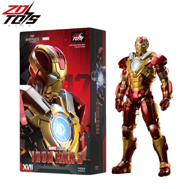 

ZDTDS Original Iron Man MK17 Heartbreaker 1/10 Mark17 Action Figure Marvel Legend Joint Movable Avengers Tony Stark Toy Model
