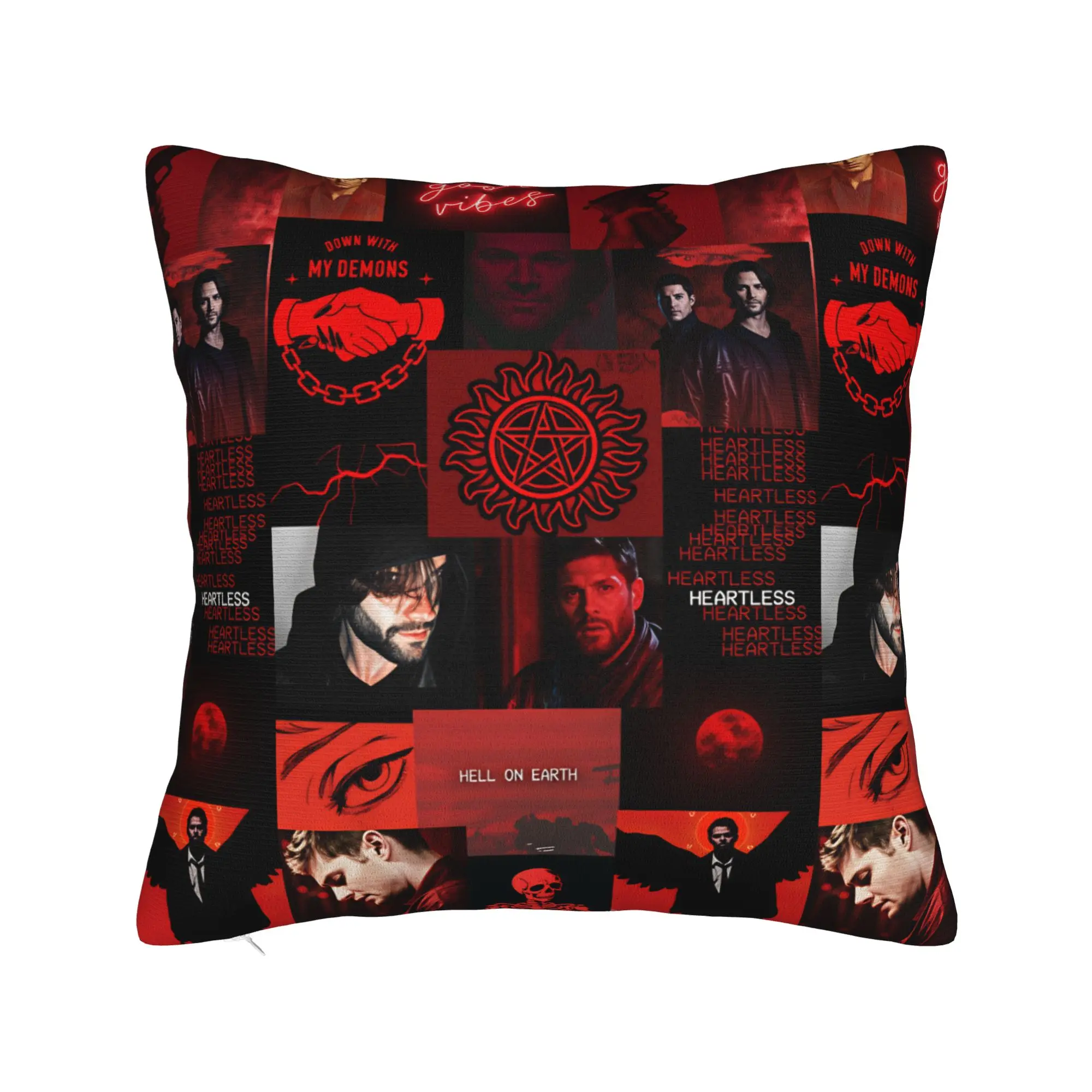 TV Series Supernatural (13) Pillowcases  Morden Pillow Case For Couch Sofa Bedroom Print Pillow Cover