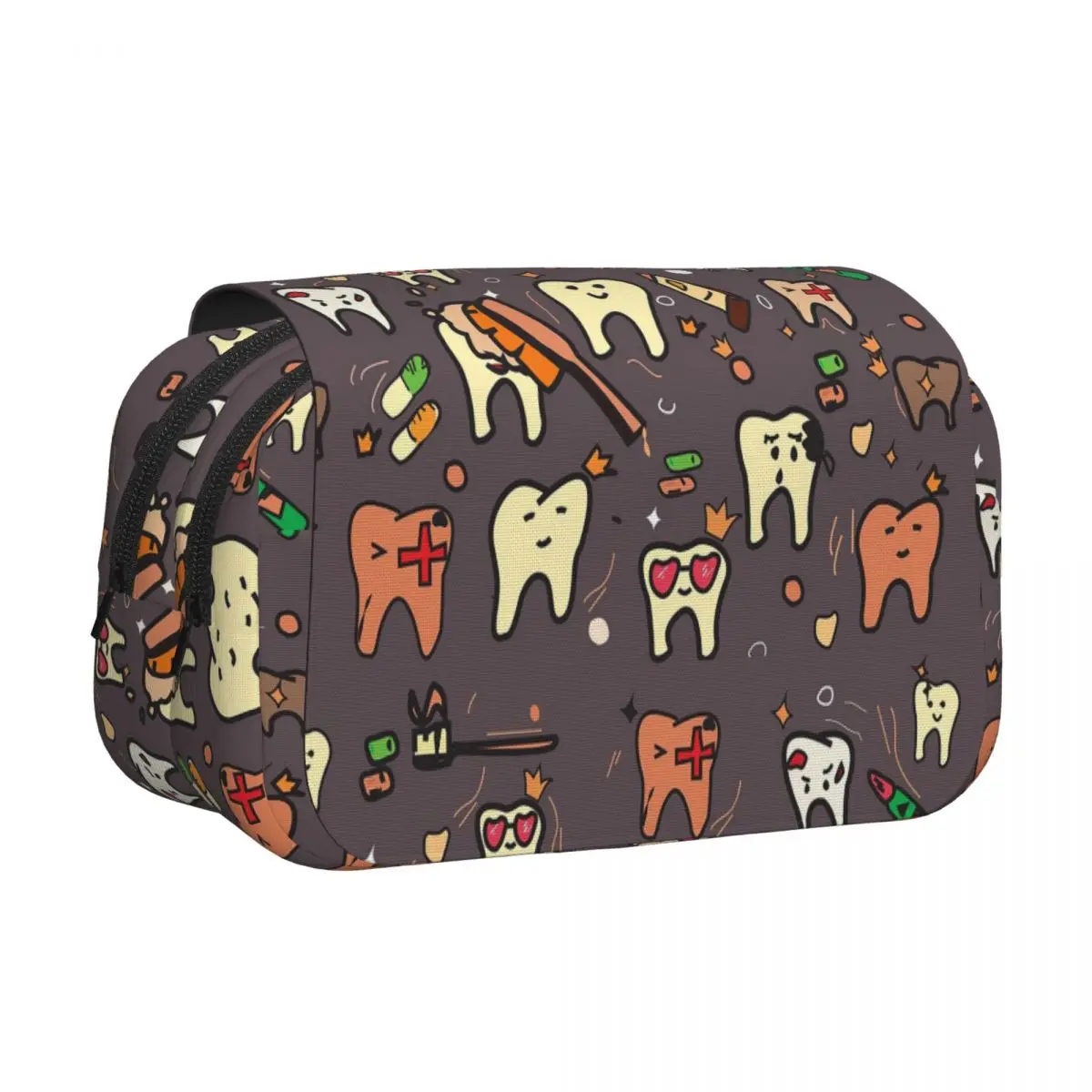 Dentist Pack Pencil Case Pen Holder Hard Shell Leather Large Capacity Pen Box Pencil Bag for Studen School