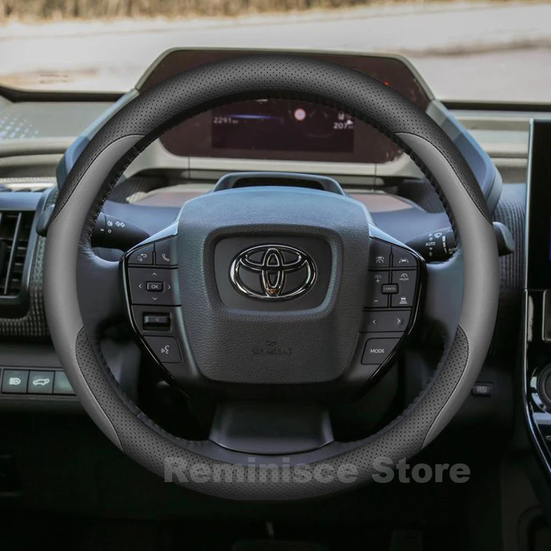 

Leather Car Steering Wheel Cover for Toyota BZ4X BZ BZ3 BZ5 2022-2026 36CM Auto Steering Wheel Cover Toyota BZ4X Accessories