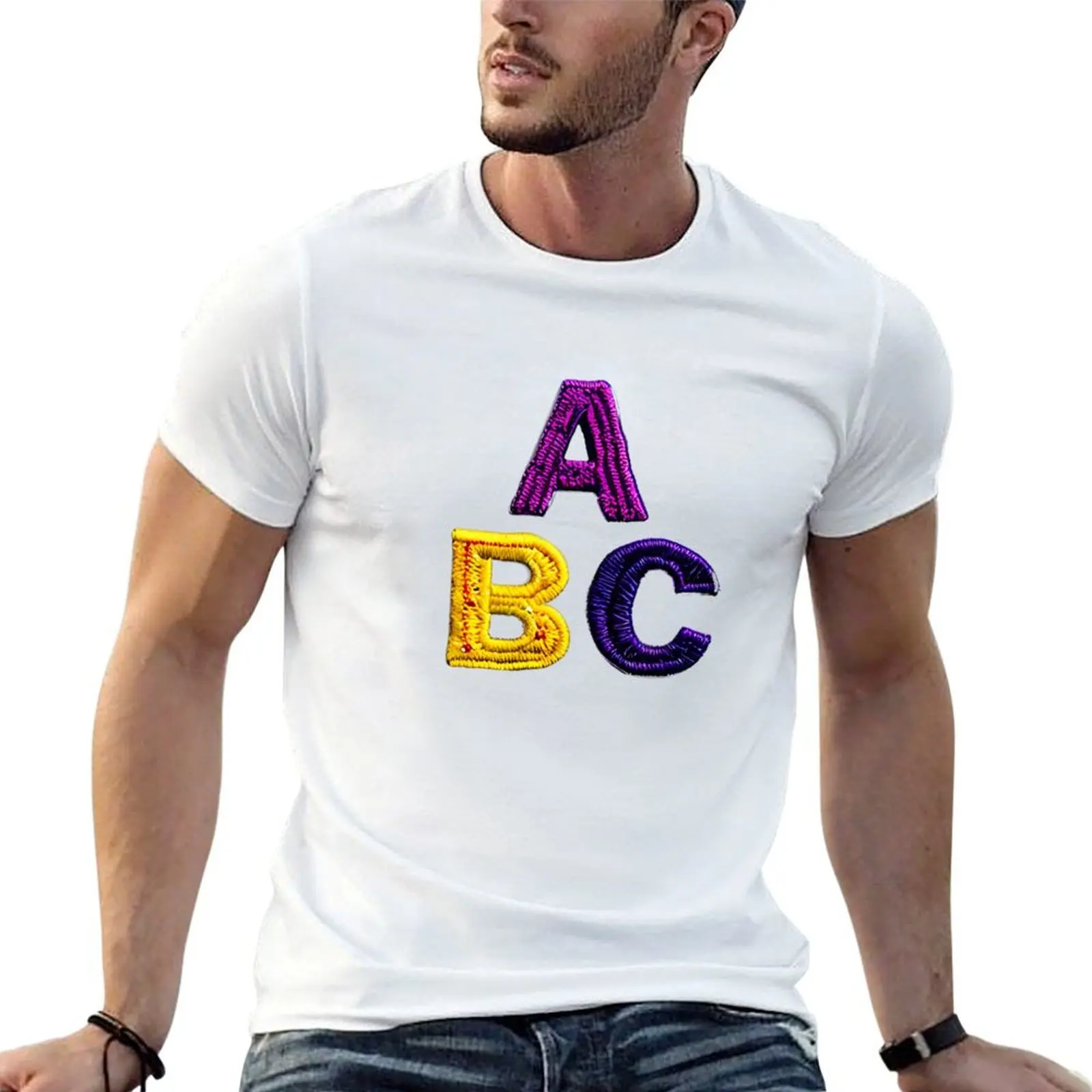 letter ABC, monogram. typography collage. ABC art. gift T-Shirt