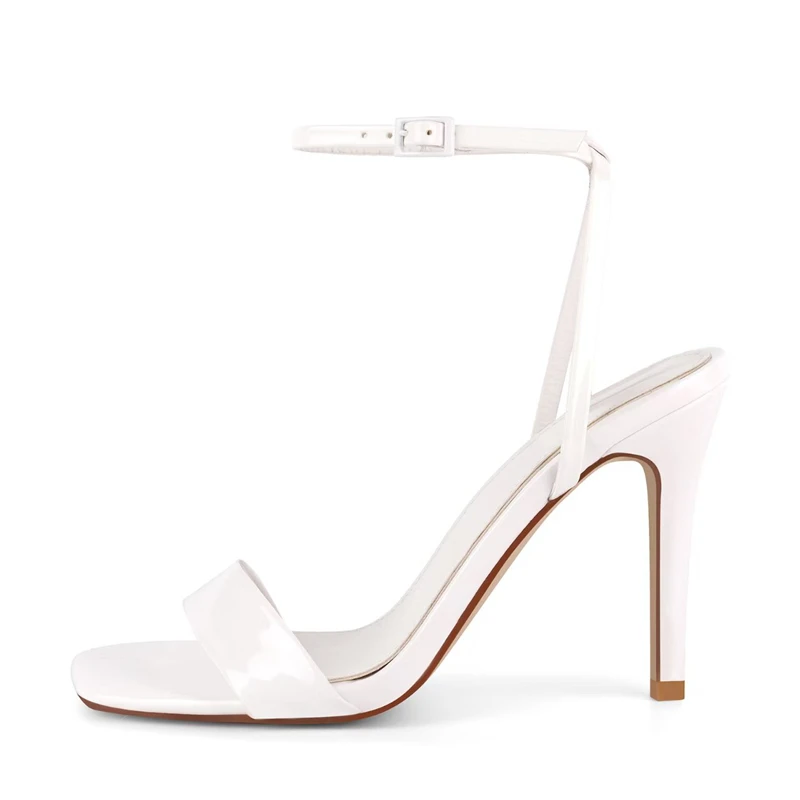 Sexy High Heels Summer Shoes for Women Sandals Luxury Ankle Strap Red White Gold Pink Silver Dance Party Footwear Shoes Lady view 5