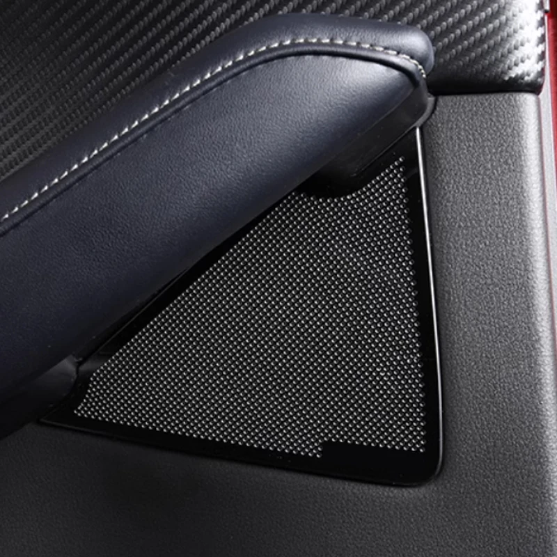 6pcs For Mazda CX-30 CX30 2020 2021 2022 2023 2024 Car Accessories A-pillar Audio Speaker Cover Trim Door Loudspeaker Cover Trim