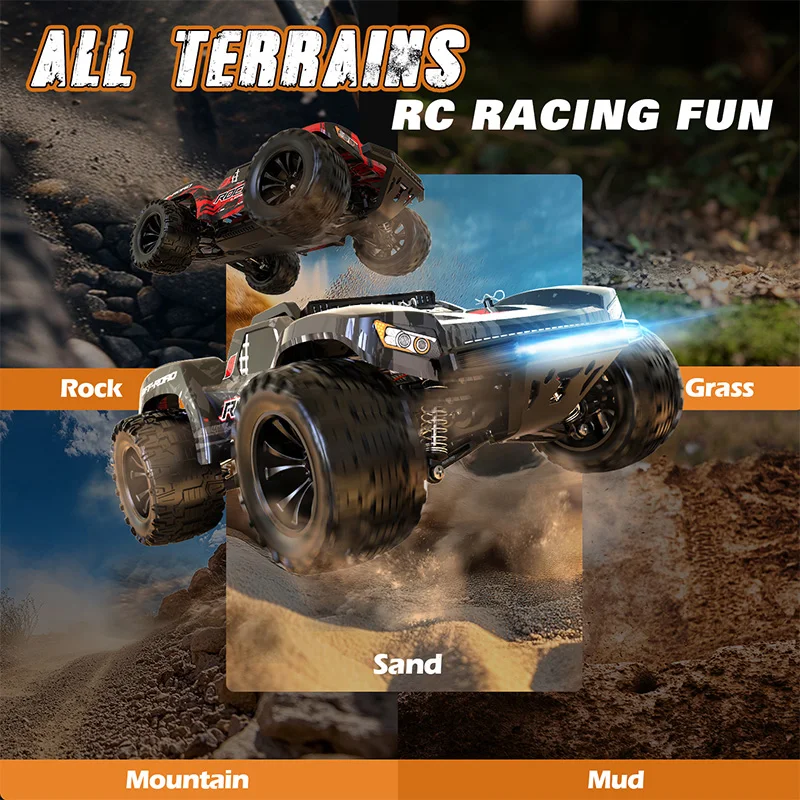 

9006E 1/14 RC Off-Road Climbing Car - 4WD 40KM/H, Big Wheels, Full Scale PVC