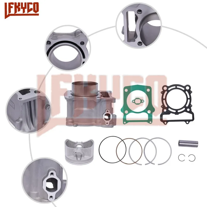 Motorcycle 84.5mm Engine Cylinder Piston Gasket Kit Motor for HiSUN HS500 ATV500 UTV500 MSU500 Bennche Motoblock Equipment Parts