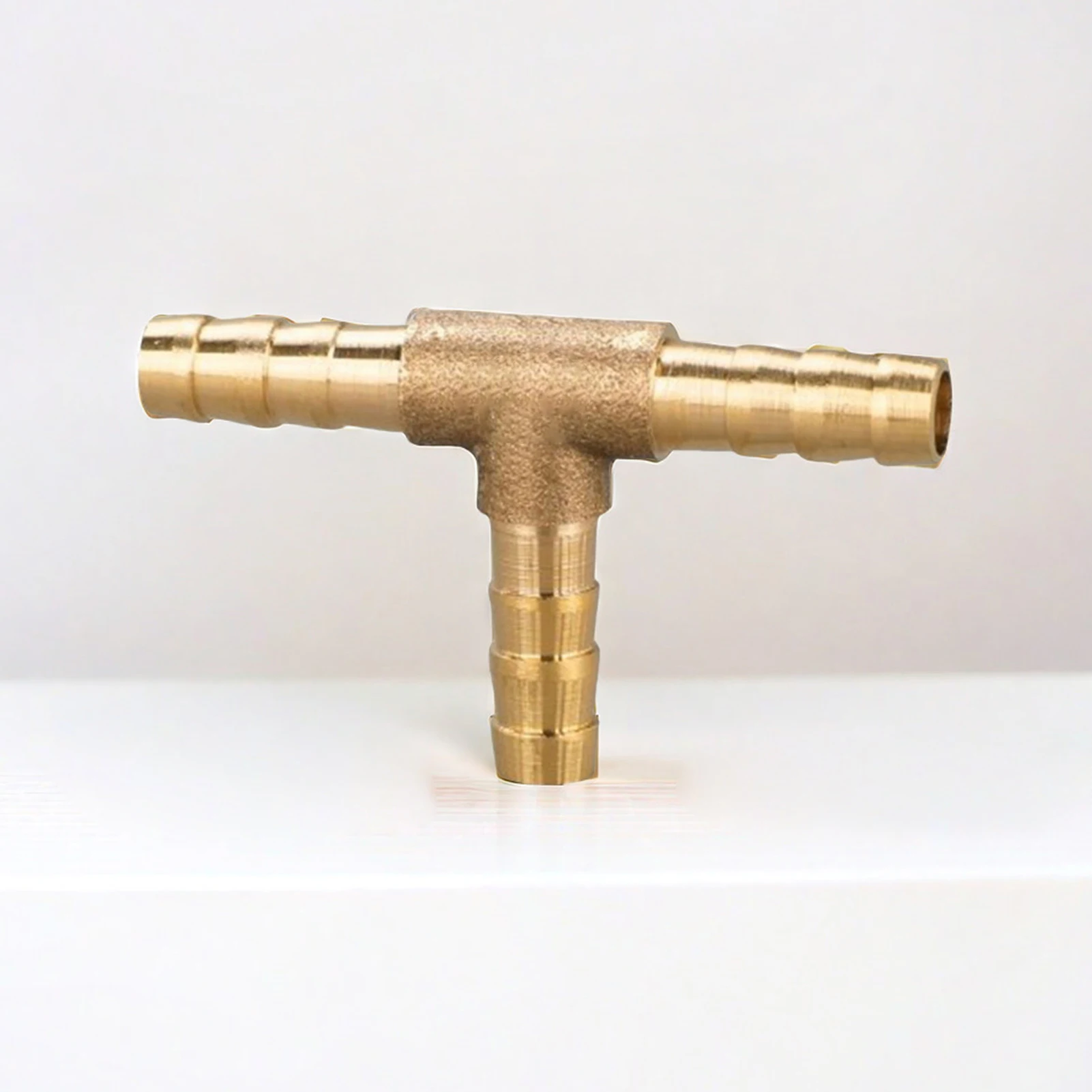 Brass Tee Barb Fittings 6mm T-Shaped Barbed Connector Leak-Proof for Air Suspension Brake Systems Automotive Durable Parts
