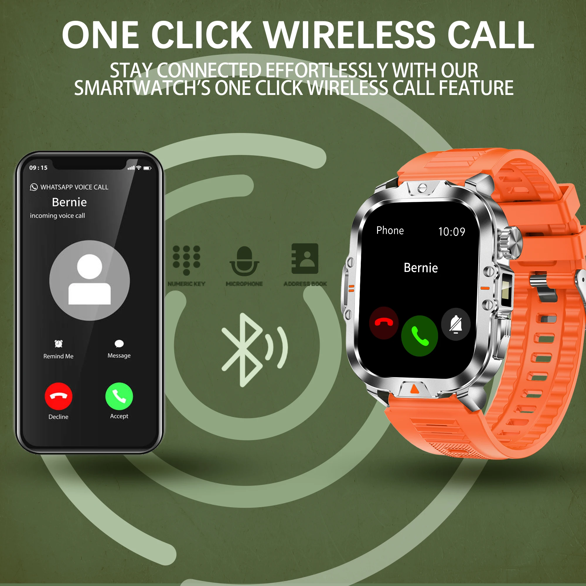 Wonlex-男性用コネクテッドウォッチv17z3D,ダイナミックダイヤル,2.01インチディスプレイ,100以上のスポーツモード,Bluetooth通話,200以上の顔,新しい