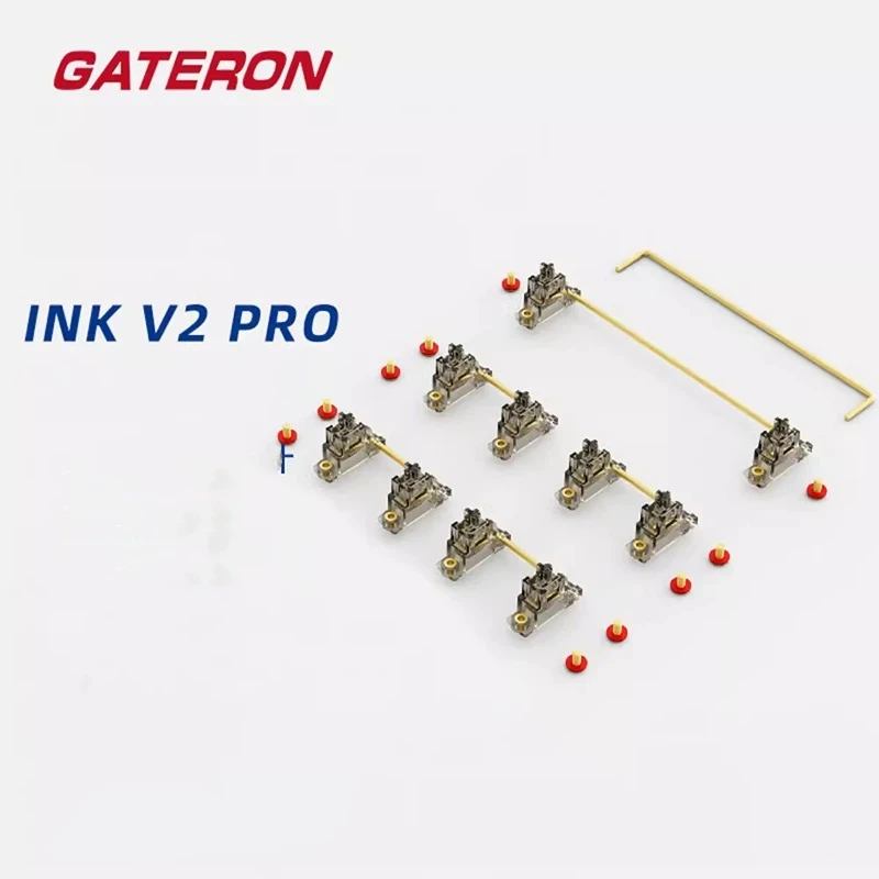

Стабилизатор печатной платы Gateron INK V2 Pro 4x2u 6,25u, черный полупрозрачный для механического переключателя клавиатуры, аксессуар
