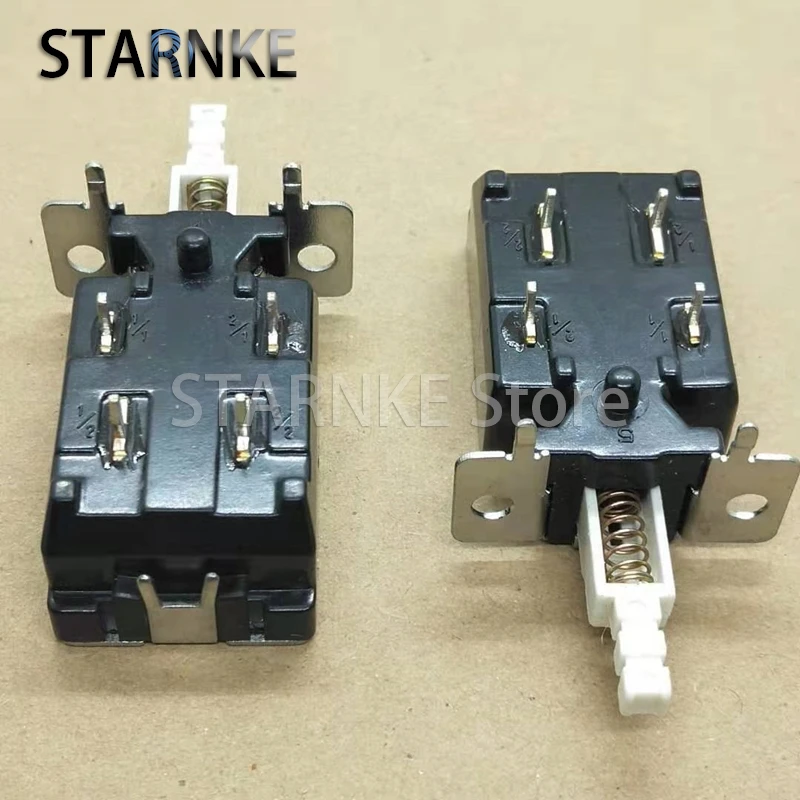 2PCS KDC-A10 TV Power Switch Accessories Straight Button 4Pins self-locking Push Button Switch 8A/128A 250V