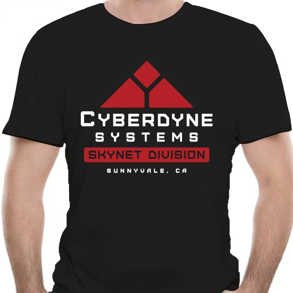 Fashion Male Tee Clothing Man T Shirt Terminator Shirt Cyberdyne Systems Skynet Control System Front Double Side Graphic Tshirts