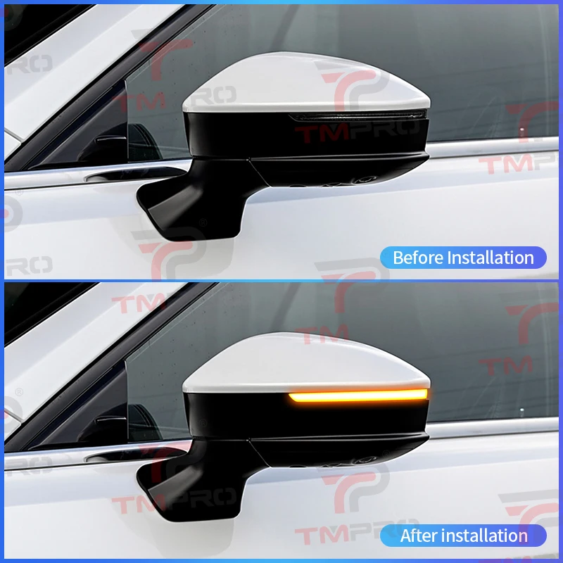 Applicable for Crown PRIUS 60 Dynamic Blue and White Rearview Mirror Turn Signal Side Mirror Indicator Daytime Running Light
