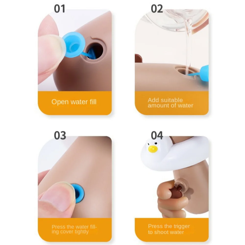 

Капибара, морские животные, распылитель воды, игрушки с животным дизайном, пресс-фонтан для ванны, милый пластиковый спринклер для фестиваля с надписью воды