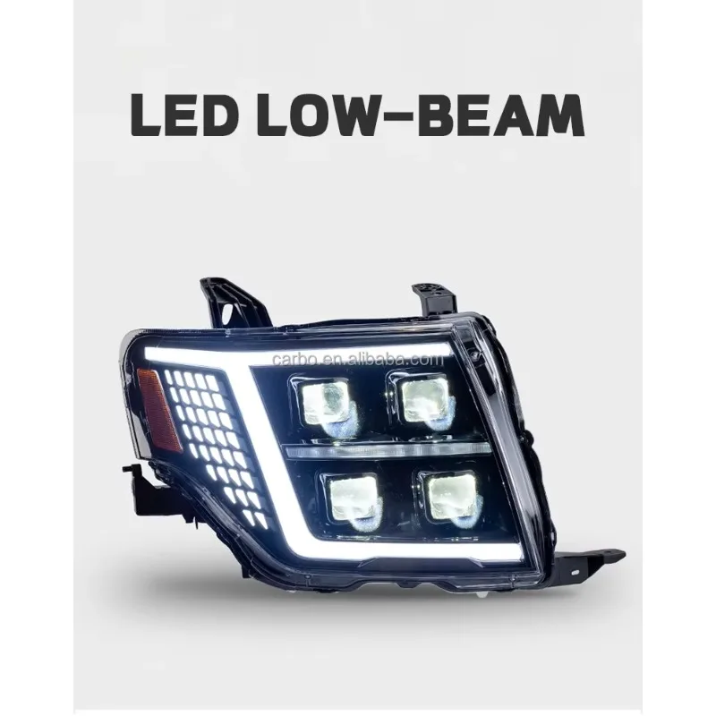 DK Motion LED المصابيح الأمامية لباجيرو V93 ل V97 ل Montero V87 V95 2009-2021 الرسوم المتحركة إشارة ديناميكية