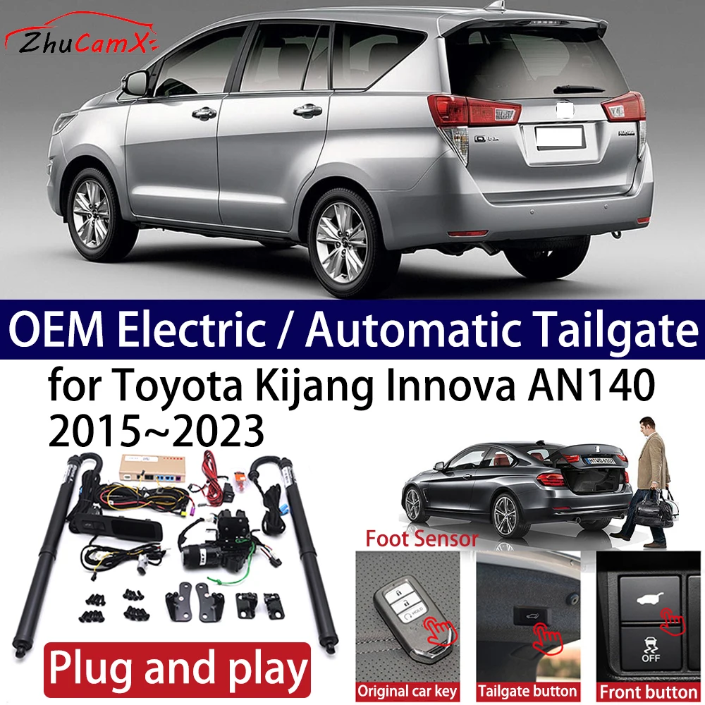 

ZhuCamX for Toyota Kijang Innova AN140 2015~2023 Car OEM Power Electric Automatic One-Click Smart Liftgate Tail Gate Support