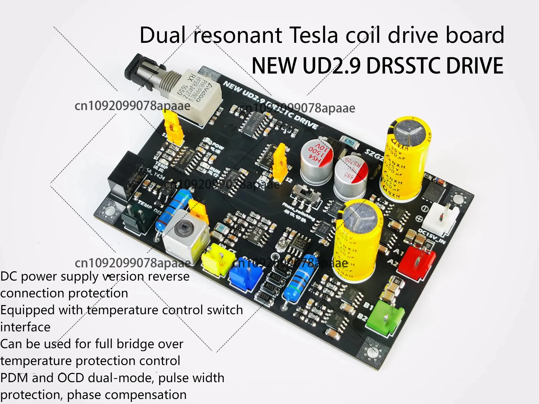 FOR DRSSTC UD2.9 Phase Shift PDM Mode Dual Totem Driver Board Tesla Coil Artificial Lightning Accessories